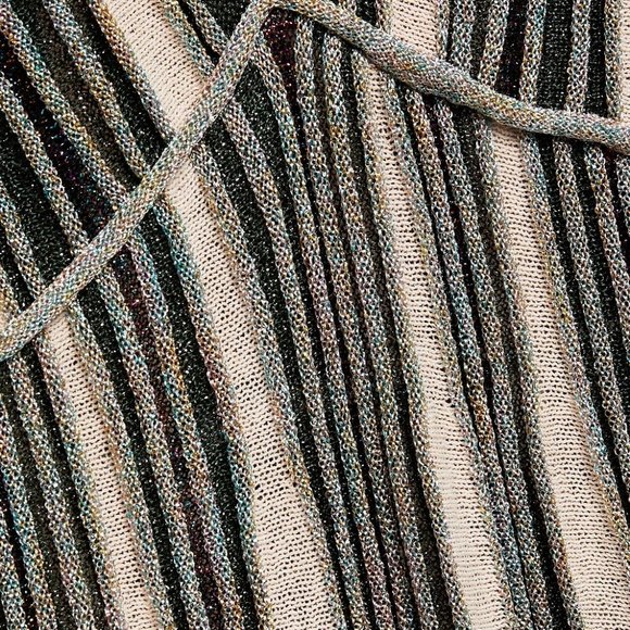 ✅ NWT M Missoni Collection Metallic Striped Dress Size 44 (IT) = US8 $650 NWT's - Picture 7 of 14